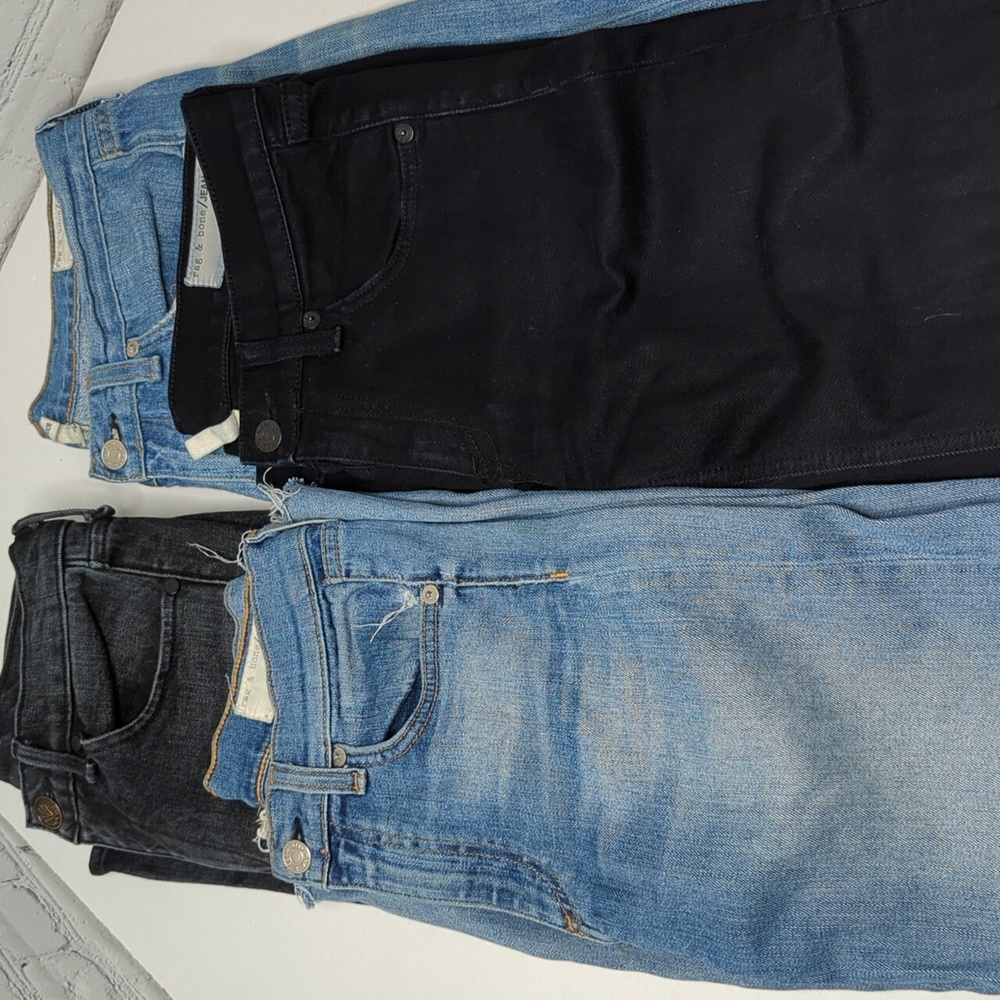 Rag & Bone 4 pair Two Wide Leg One Cigarette One Boyfriend Jeans